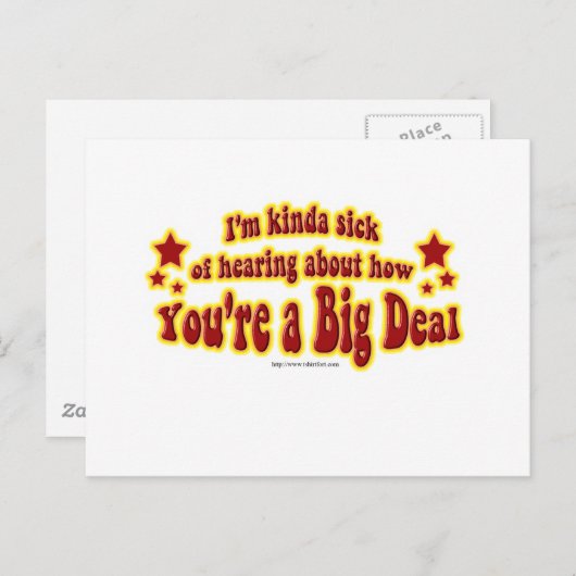 Ein weiteres großes Design Postkarte (Vorne/Hinten)