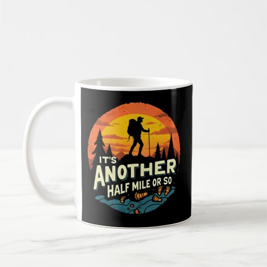 Ein weiteres halbes Kilometer Wandergeschenk Kaffeetasse (Links)