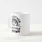 Ein weiteres halbes Kilometer Wandergeschenk Kaffeetasse (Vorderseite Links)