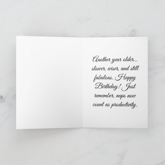 Ein weiteres Jahr älter... LANGSAM Karte (Innenseite)