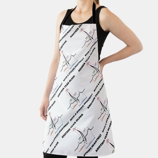 Ein weiteres Jahr älter mit einem starken Herzschl Schürze (InSitu)