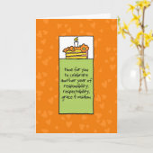 Ein weiteres Jahr der Verantwortung Karte (Gelbe Blume)