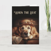 Ein weiteres Jahr für einen tollen Spaß Hund Karte (Vorderseite)