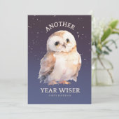 EIN WEITERES JAHR WISER NIEDLICH EIGENTUM FEIERTAGSKARTE (Stehend Vorderseite)