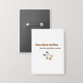 Ein weiteres Kaffee-Enten-Design Button (Vorderseite/Rückseite)
