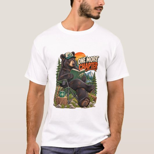 Ein weiteres Kapitel Bär Lesen T-Shirt (Vorderseite)