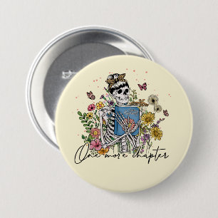 Ein weiteres Kapitel Blumenskelett Button