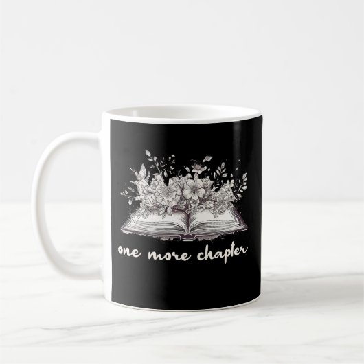 Ein weiteres Kapitel Buch mit Blumen Kaffeetasse (Links)