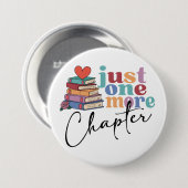 Ein weiteres Kapitel Buchliebhaber Button (Vorne & Hinten)