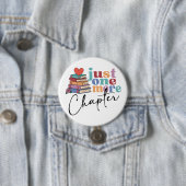 Ein weiteres Kapitel Buchliebhaber Button (Beispiel)