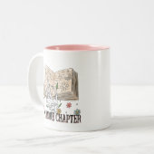 "Ein weiteres Kapitel" Buchpreisangebot Zweifarbige Tasse (Vorderseite Links)