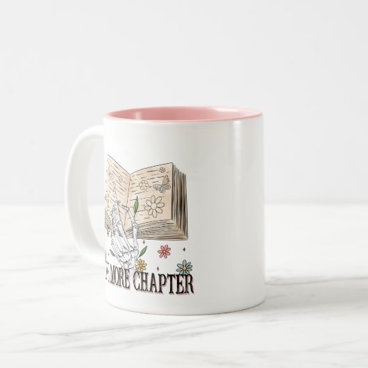 "Ein weiteres Kapitel" Buchpreisangebot Zweifarbige Tasse (Vorderseite Links)