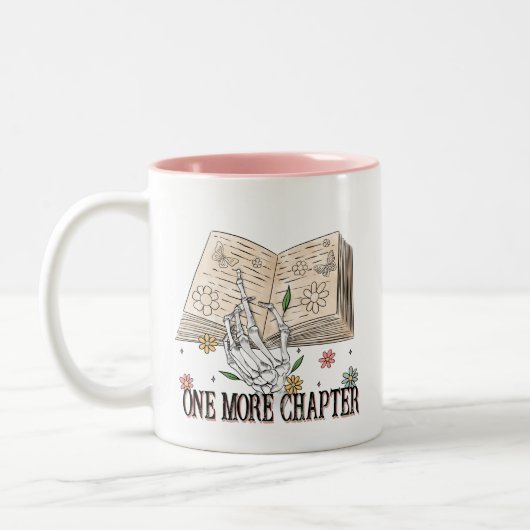 "Ein weiteres Kapitel" Buchpreisangebot Zweifarbige Tasse (Links)