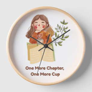 Ein weiteres Kapitel, eine weitere Tasse Cozy Bu Uhr