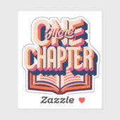 Ein weiteres Kapitel Lesen von Büchern zum Lesen Aufkleber (Blatt)