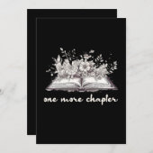 Ein weiteres Kapitel mit Blume Einladung (Vorne/Hinten)
