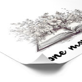 Ein weiteres Kapitel mit Blume Fotodruck (Ecke)