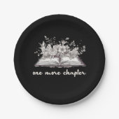 Ein weiteres Kapitel mit Blume Pappteller (Vorderseite)