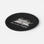 Ein weiteres Kapitel mit Blume Pappteller (Schrägansicht)