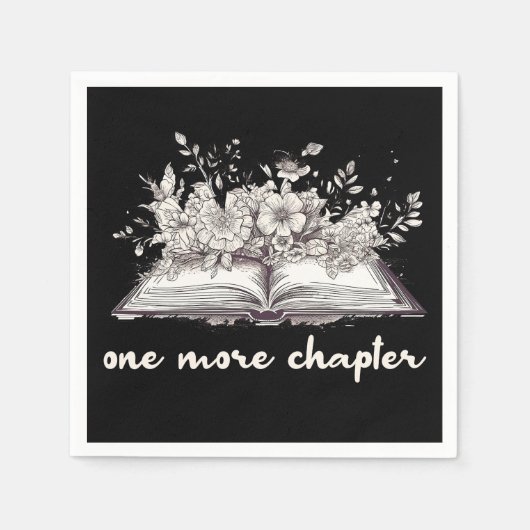Ein weiteres Kapitel mit Blume Serviette (Vorderseite)