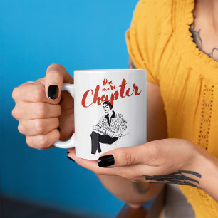 Ein weiteres Kapitel Rote Schrift l Buchliebhaber  Tasse