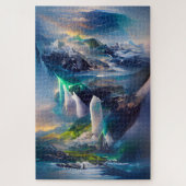 Ein weiteres Land lebt in den Wolken Puzzle (Vertikal)