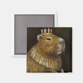 Ein weiteres lustiges Capybara Portrait Magnet (Vorderseite/Rückseite)