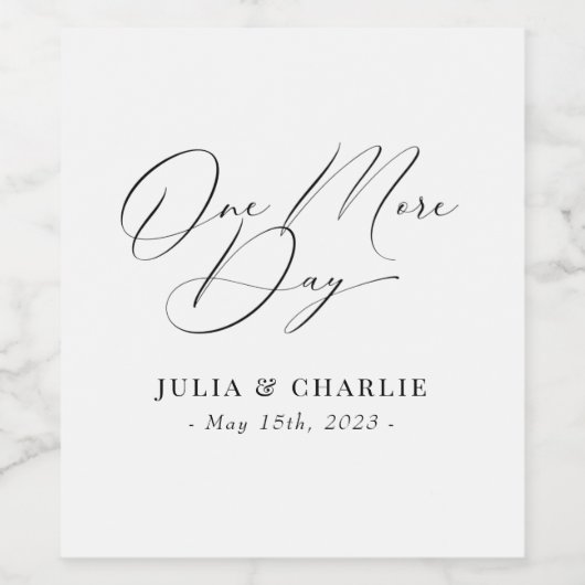 Ein weiteres Mal Probe Abendessen Weinflasche Etik Weinetikett (Einzelnes Label)