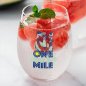 Ein weiteres Motivierend Blaues Tiger-Weinglas Weinglas Ohne Stiel