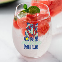 Ein weiteres Motivierend Blaues Tiger-Weinglas Weinglas Ohne Stiel