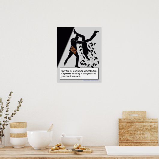 Ein weiteres Poster gegen das Rauchen (Küche)
