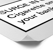 Ein weiteres Poster gegen das Rauchen (Ecke)