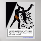 Ein weiteres Poster gegen das Rauchen (Vorne)