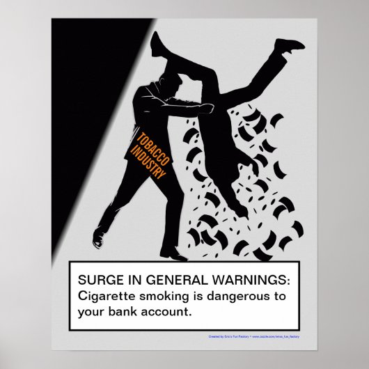 Ein weiteres Poster gegen das Rauchen (Vorne)