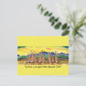 Ein weiteres sonniges Kaninchen-Kaninchen Postkarte (Stehend Vorderseite)