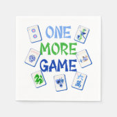 Ein weiteres Spiel Mahjong Wasserfarbe Tiles Serviette (Vorderseite)