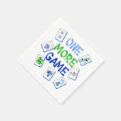 Ein weiteres Spiel Mahjong Wasserfarbe Tiles Serviette (Ecke)