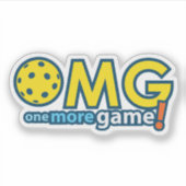 Ein weiteres Spiel Pickleball Aufkleber (Vorderseite)