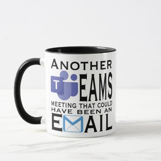 Ein weiteres Treffen, das eine E-Mail sein könnte Tasse (Links)