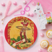 Ein weiteres Weihnachtsfest-Button Pappteller (Party)