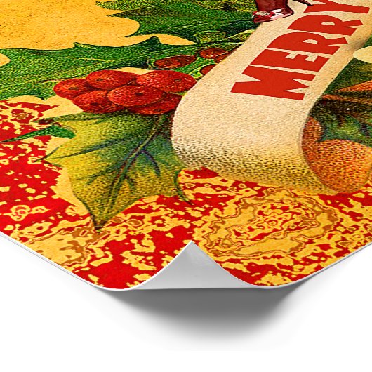 Ein weiteres Weihnachtsfest-Button Poster (Ecke)