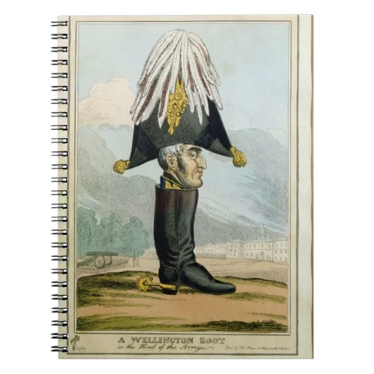 Ein Wellington-Stiefel - oder der Kopf des Armye, Notizblock (Vorderseite)