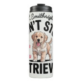 Ein Welpe, das nicht aufhören wird, zurückzukommen Thermosbecher (Vorderseite)