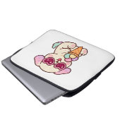 Ein Welpe mit Eiscreme Laptopschutzhülle (Vorne Knopf)