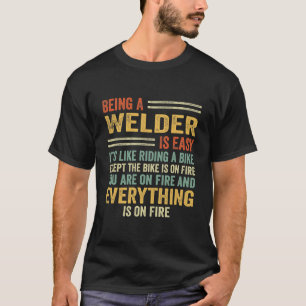 Ein Welter zu sein ist einfach, wie ein Fahrrad zu T-Shirt
