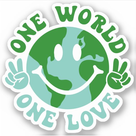 Ein Weltfrieden der ersten Liebe Aufkleber (Vorderseite)