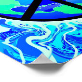 Ein Weltfriedenszeichen Poster (Ecke)