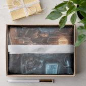 Ein Weltraum-Kuh-Mädchen in einer Galaxie-Bar Seidenpapier (Geschenk)