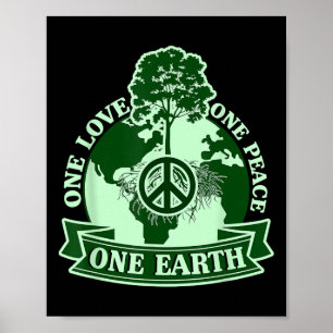 Ein Welttag der Liebe Eins Frieden Eins Erde Poster