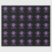 Ein wenig Batty Funny Baby Bat Pun Dark BG Geschenkpapier (Flach)